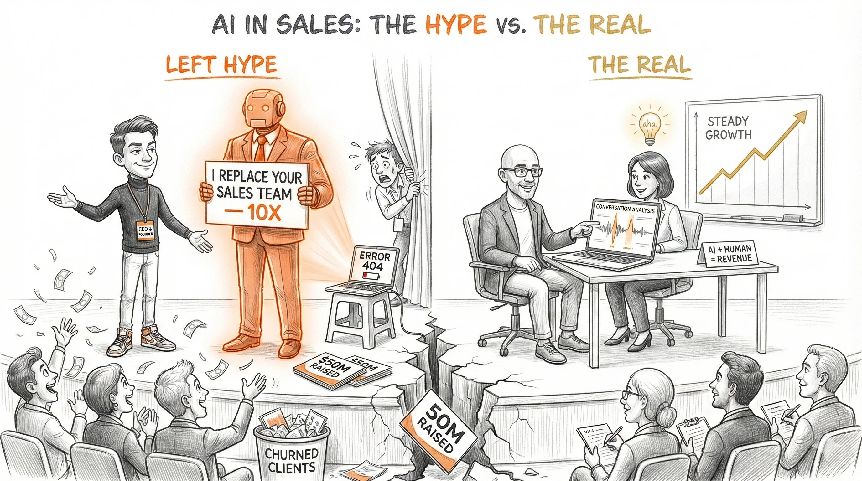 Intelligence artificielle intégrée dans un processus de vente B2B avec tableau de bord prédictif et scoring automatisé