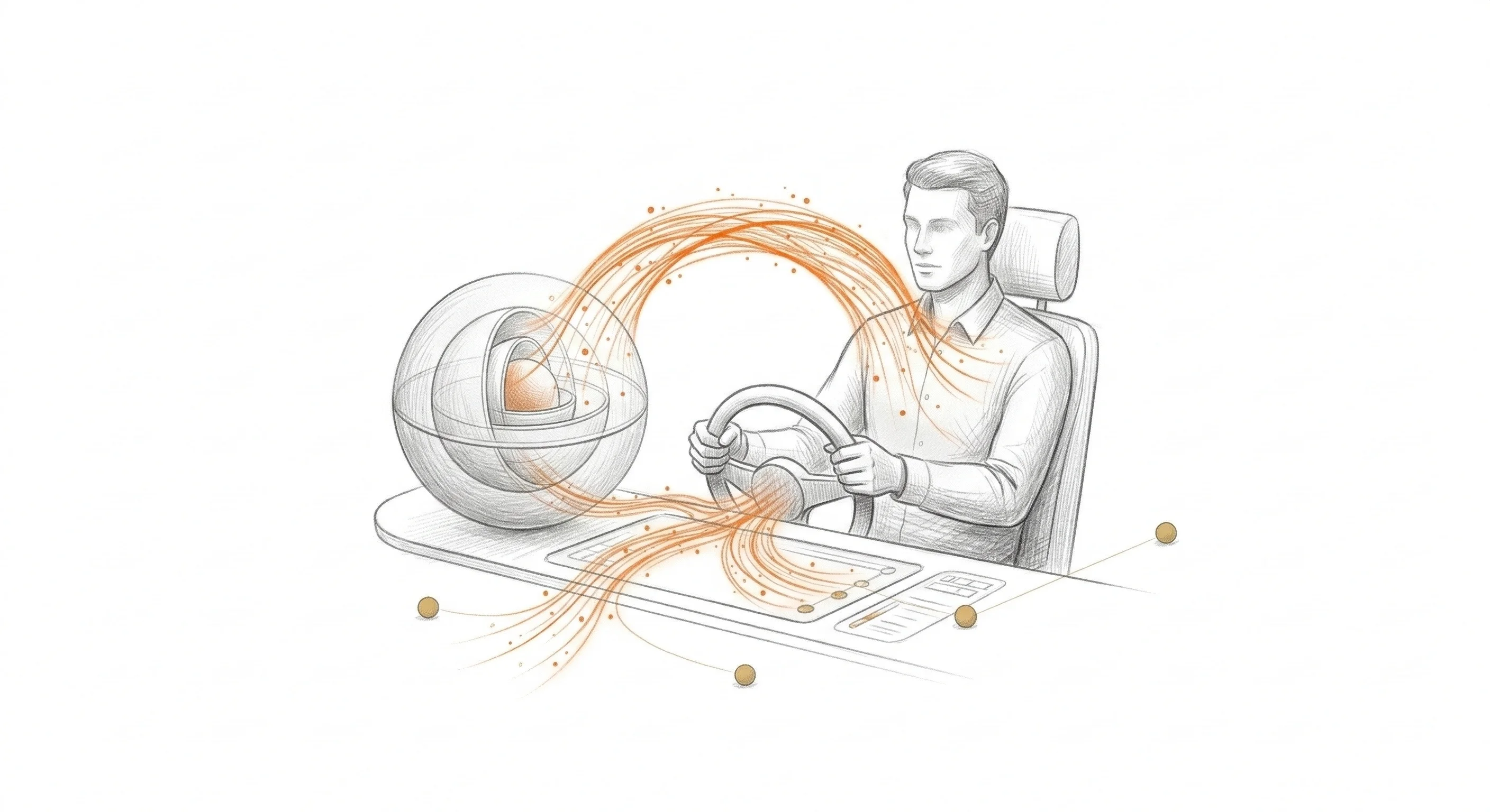 Commercial B2B utilisant un tableau de bord d'IA générative pour qualifier des prospects et préparer ses rendez-vous clients